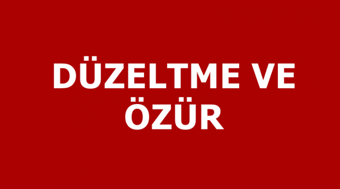 Düzeltme ve özür