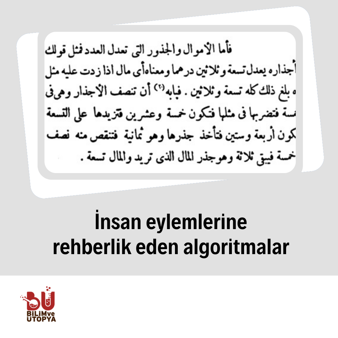 İnsan eylemlerine rehberlik eden algoritmalar