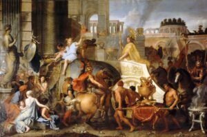 Charles-Le-Brun-Entry-of-Alexander-into-Babylon-1665