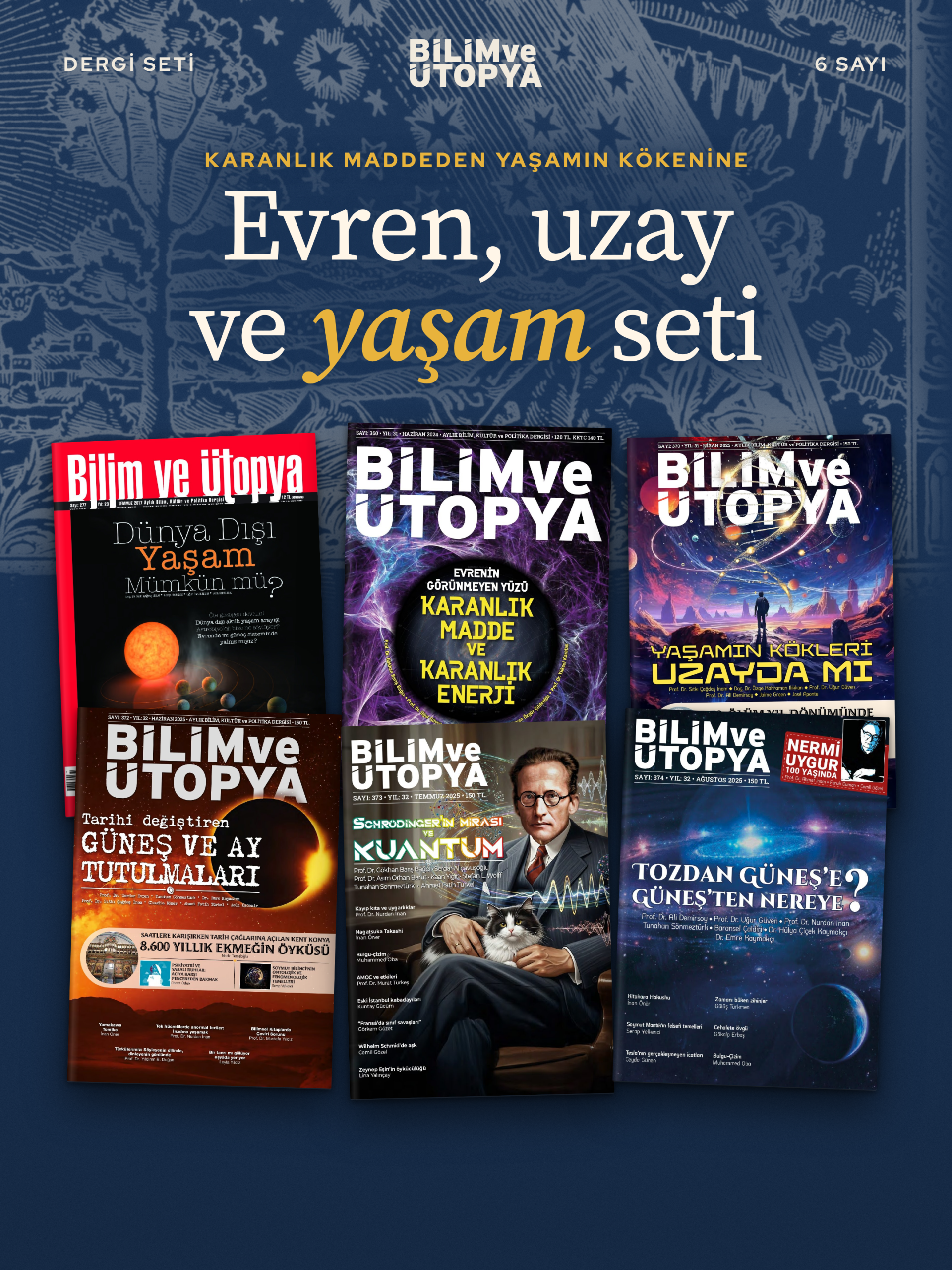 Evren, Uzay ve Yaşam Dergi Seti